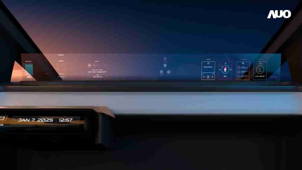优游UB8无界透明显示接口(Horizon Image Glass)透过车运算方案整合仪表板、、、、中控台及副驾显示器，，，，一体式全景呈现，，提供乘用者清晰的前方视野、、、行车必要信息与娱乐功能